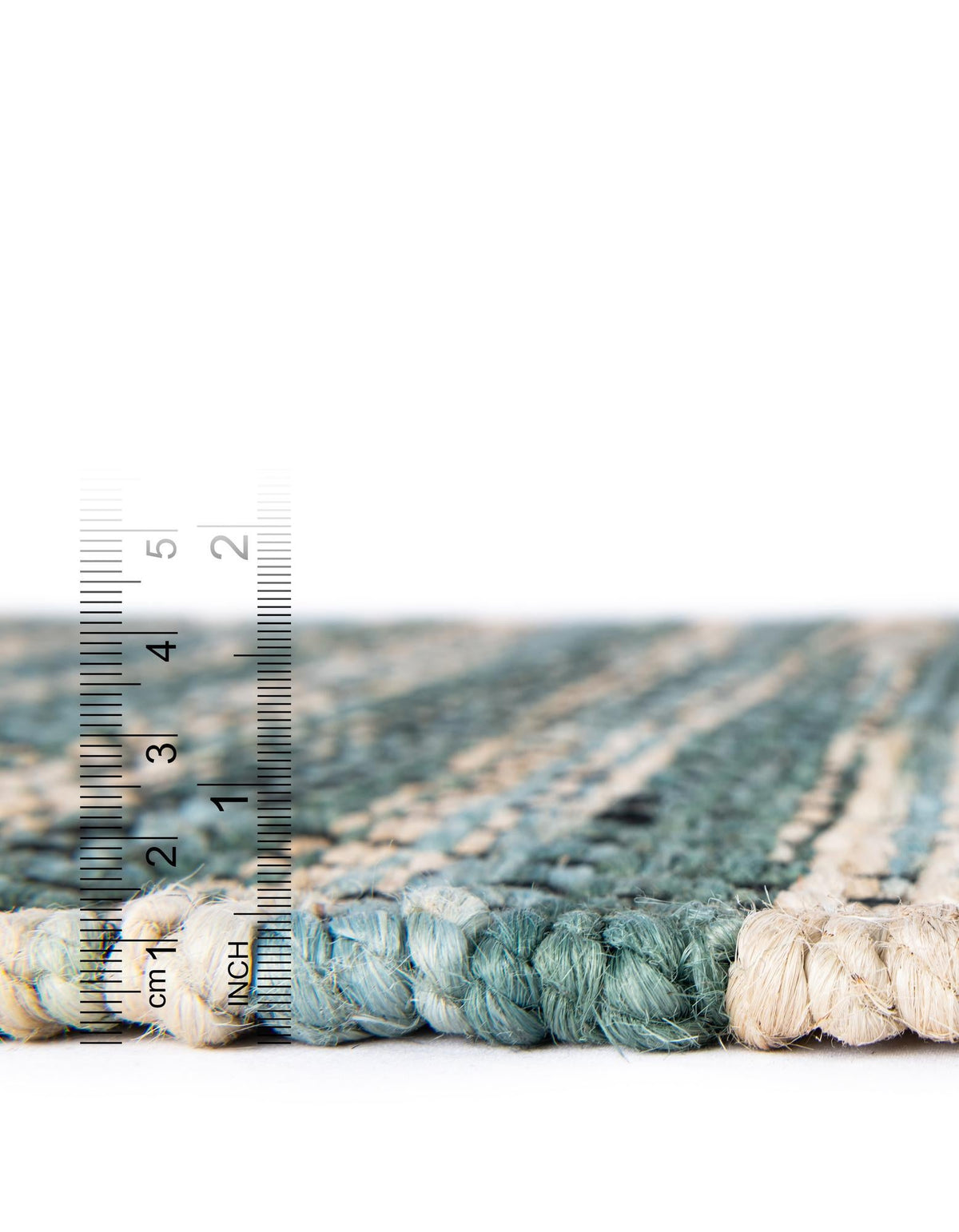 Savannah Jute Collection Area Rug - Nantucket Runner Green and Ivory  lifestyle 60