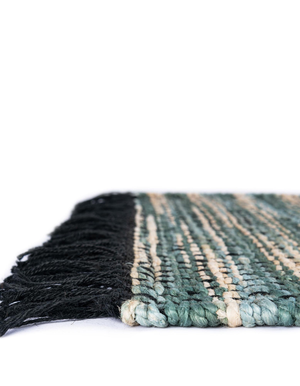 Savannah Jute Collection Area Rug - Nantucket Runner Green and Ivory  lifestyle 64