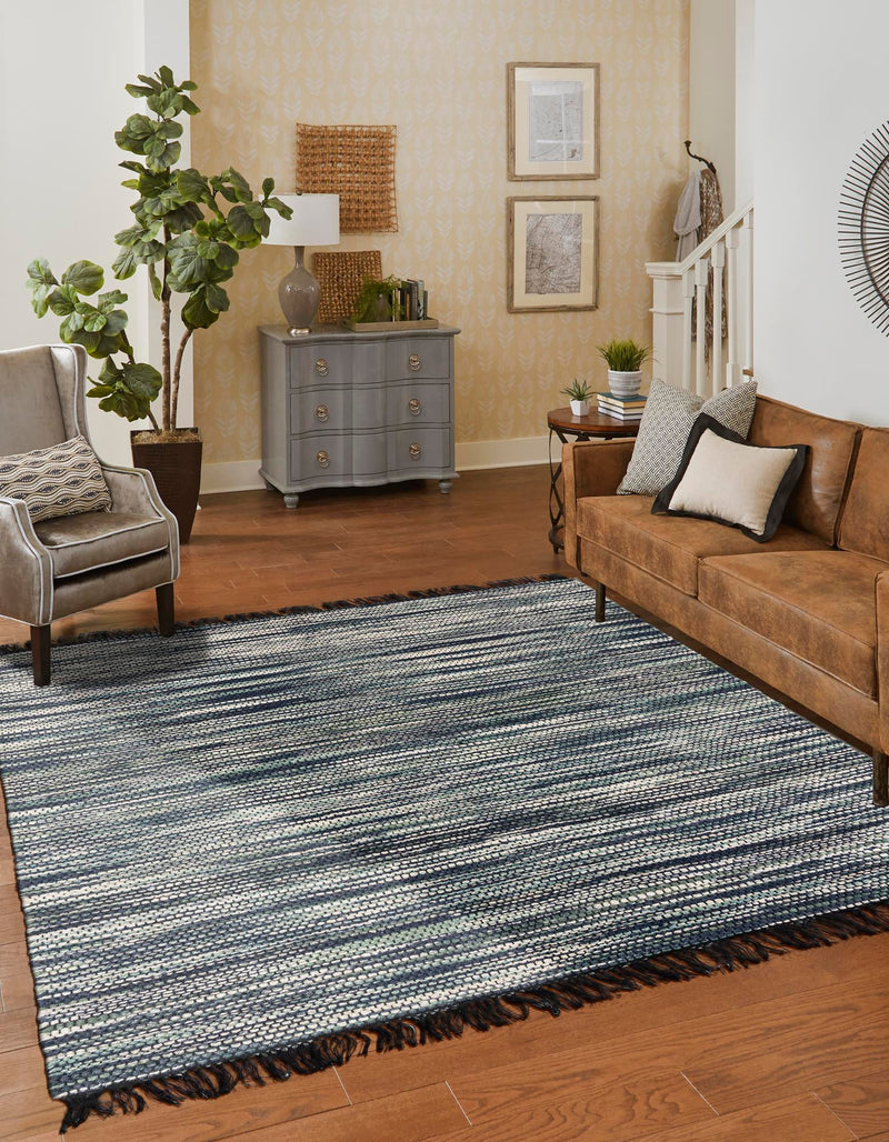 Savannah Jute Collection Area Rug - Nantucket Square Green and Ivory  lifestyle 25