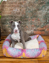 Luxury Pet Lounge Collection Pet Bed - Savannah Rectangle Multi  lifestyle 2
