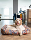 Luxury Pet Lounge Collection Pet Bed -  Burrow Rectangle Multi  lifestyle 2