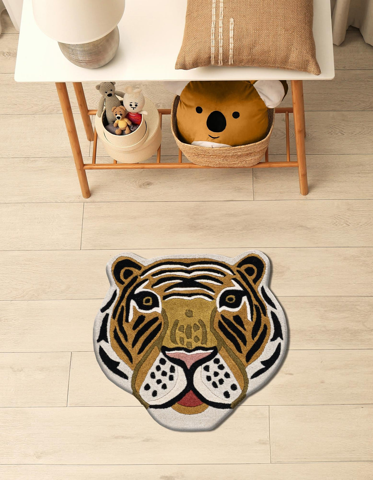 Whimsy Wonders Wool Collection Area Rug -  Rainbow Round Multi  lifestyle 2