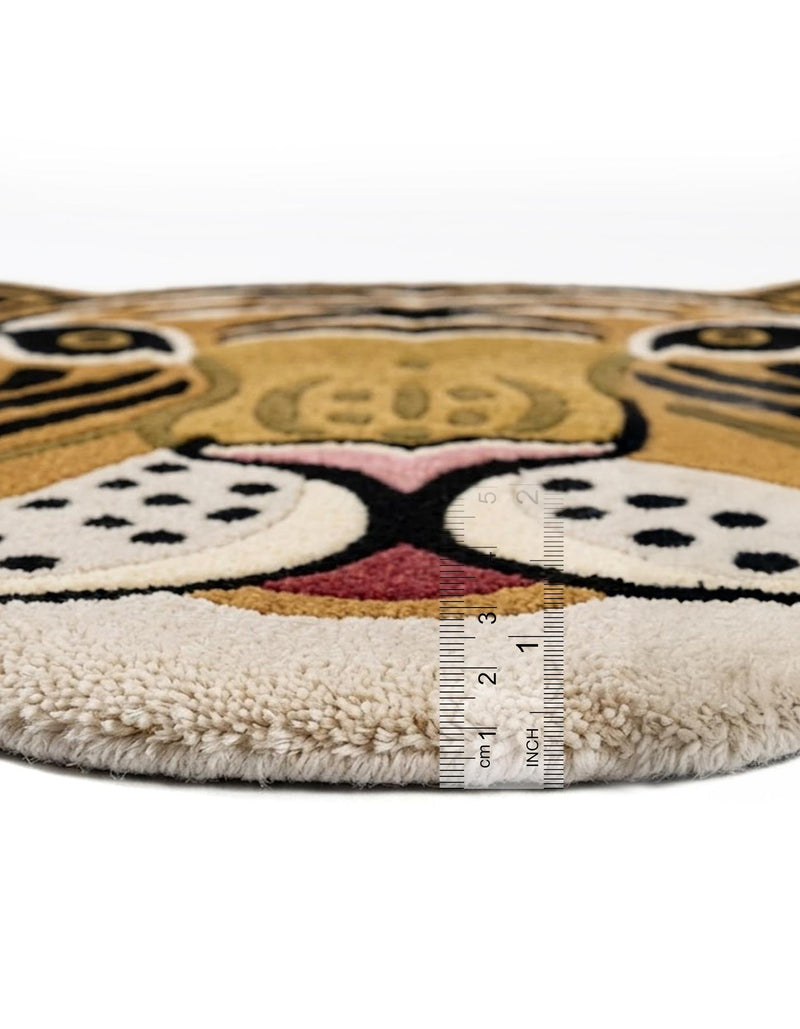 Whimsy Wonders Wool Collection Area Rug -  Rainbow Round Multi  lifestyle 13