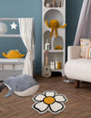 Whimsy Wonders Wool Collection Area Rug -  Arctic Round Ivory  lifestyle 11