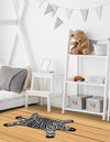 Whimsy Wonders Wool Collection Area Rug -  Galaxy Rectangle Black and White  lifestyle 3
