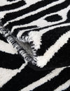 Whimsy Wonders Wool Collection Area Rug -  Galaxy Rectangle Black and White  lifestyle 14