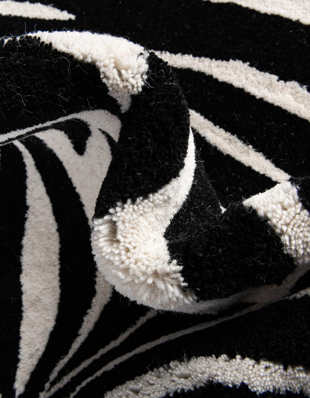 Whimsy Wonders Wool Collection Area Rug -  Galaxy Rectangle Black and White  lifestyle 16