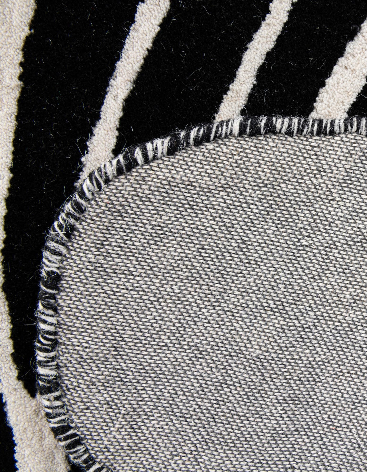 Whimsy Wonders Wool Collection Area Rug -  Galaxy Rectangle Black and White  lifestyle 17