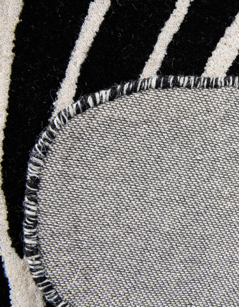 Whimsy Wonders Wool Collection Area Rug -  Galaxy Rectangle Black and White  lifestyle 17