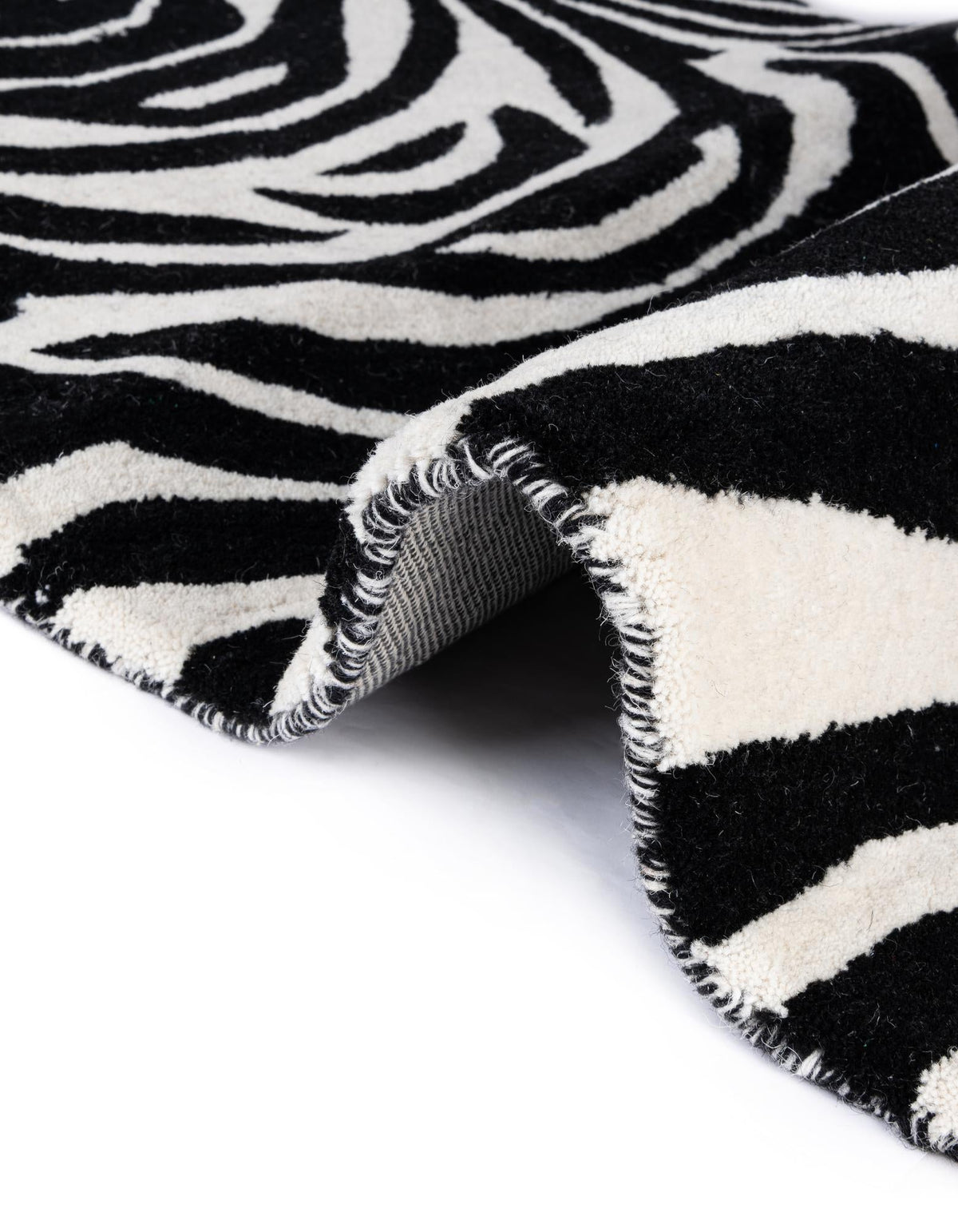 Whimsy Wonders Wool Collection Area Rug -  Galaxy Rectangle Black and White  lifestyle 18