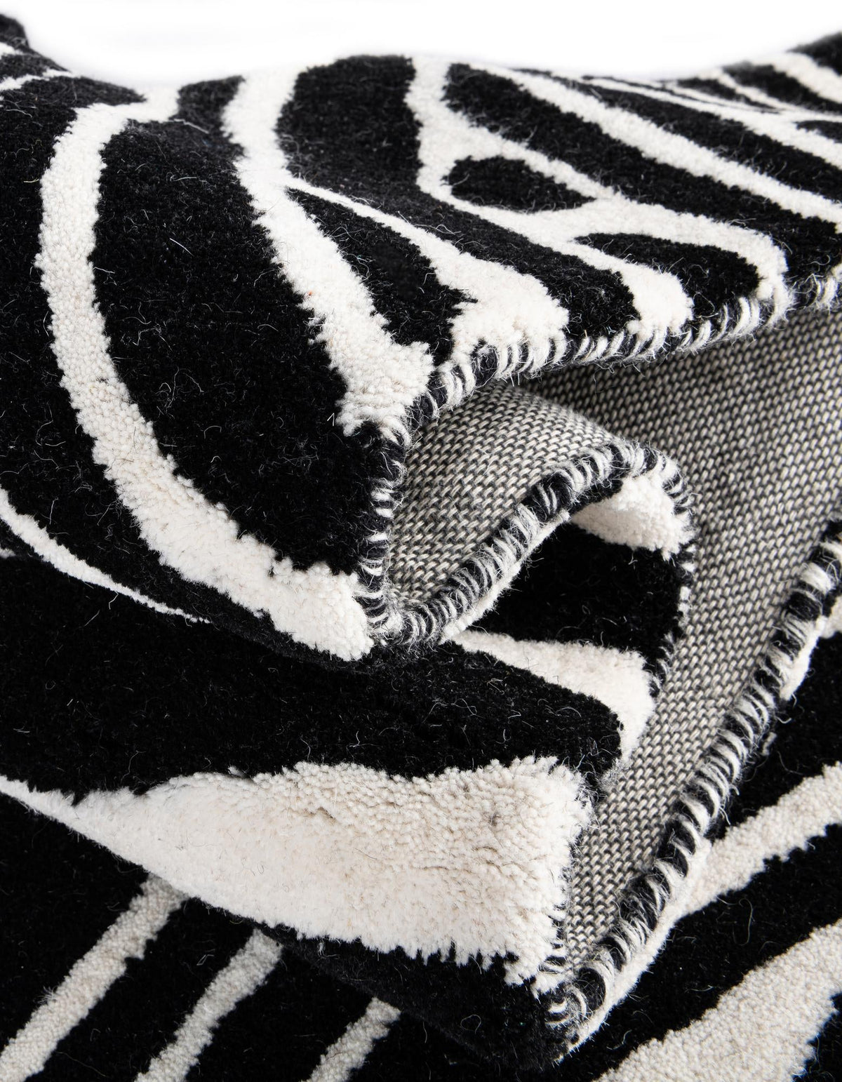Whimsy Wonders Wool Collection Area Rug -  Galaxy Rectangle Black and White  lifestyle 21