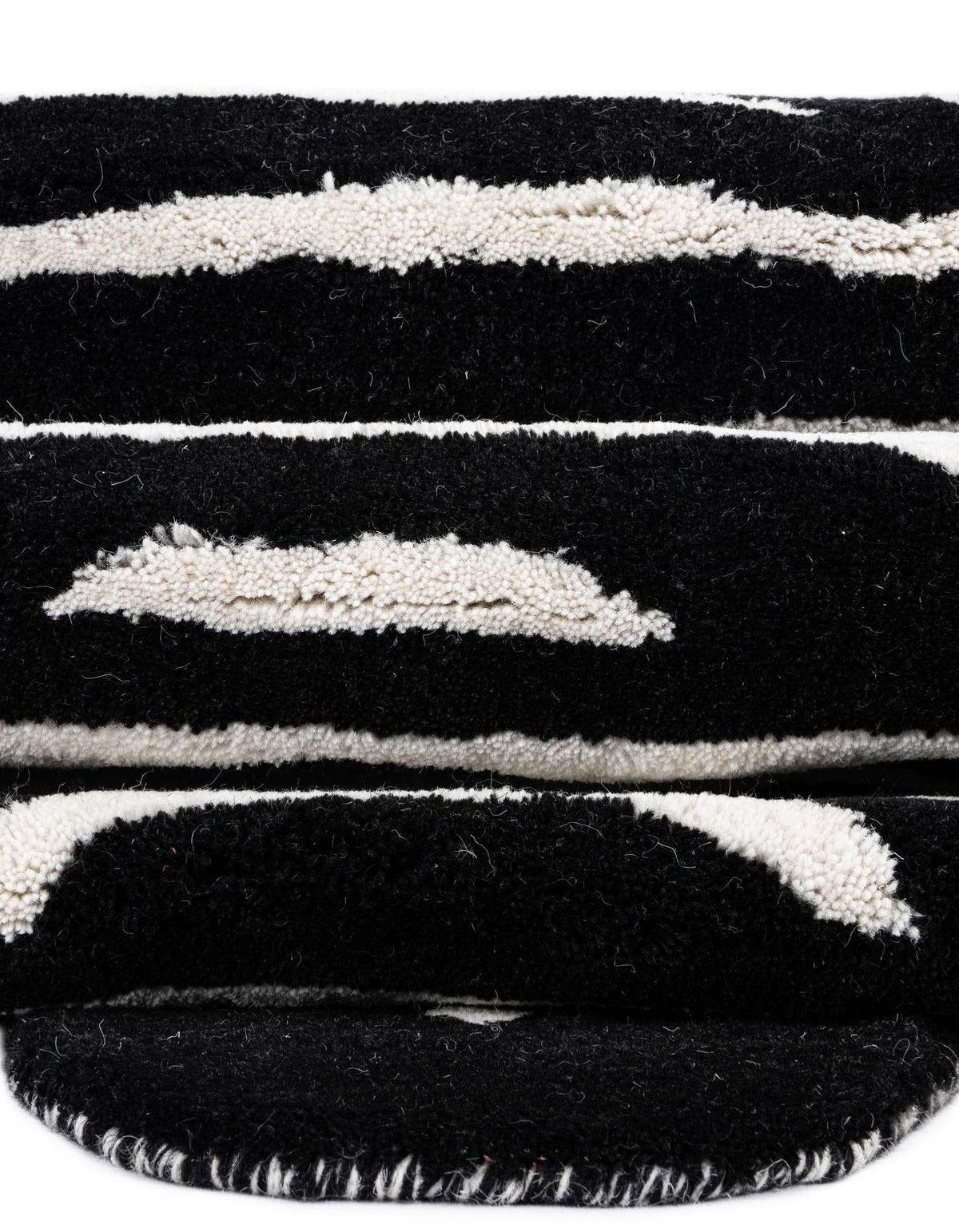 Whimsy Wonders Wool Collection Area Rug -  Galaxy Rectangle Black and White  lifestyle 22