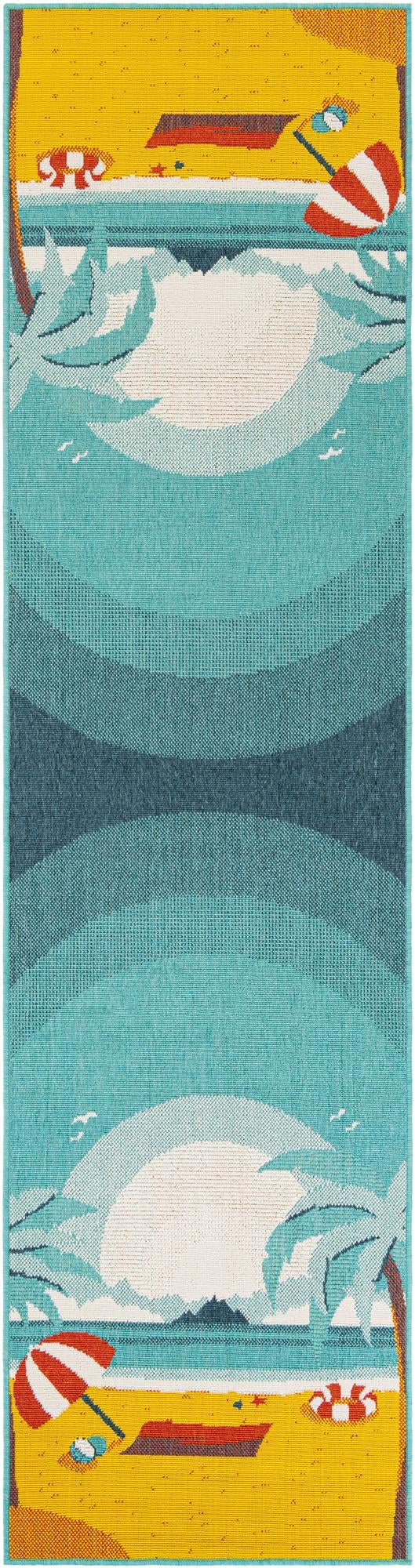 Seaside Haven Rugs Collection Area Rug -  Dockside Runner Multi  lifestyle 22