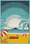 Seaside Haven Rugs Collection Area Rug -  Dockside Rectangle Multi  lifestyle 2