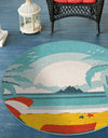 Seaside Haven Rugs Collection Area Rug -  Dockside Round Multi  lifestyle 44