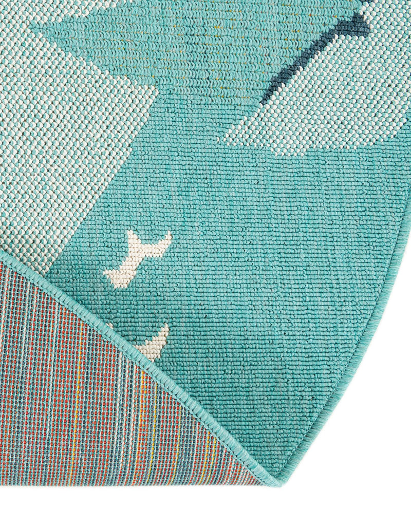 Seaside Haven Rugs Collection Area Rug -  Dockside Round Multi  lifestyle 68
