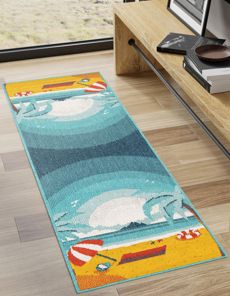 Seaside Haven Rugs Collection Area Rug -  Dockside Runner Multi  lifestyle 28