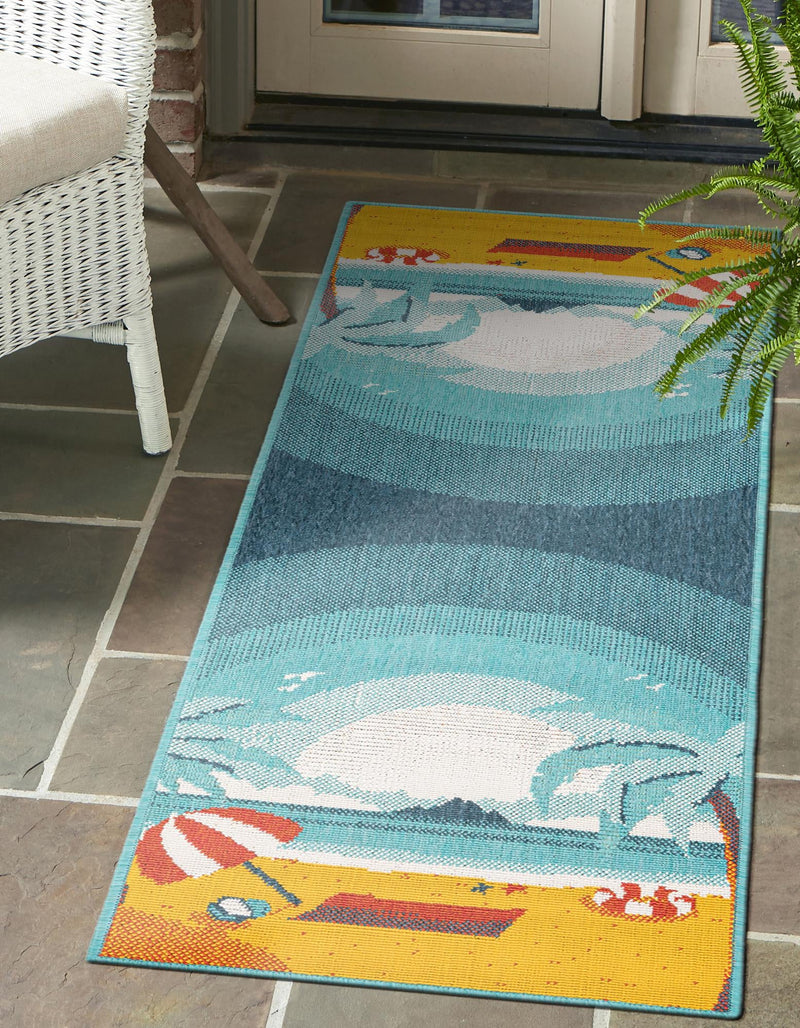 Seaside Haven Rugs Collection Area Rug -  Dockside Runner Multi  lifestyle 37