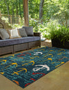 Seaside Haven Rugs Collection Area Rug -  Lighthouse Rectangle Navy Blue  lifestyle 4