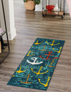 Seaside Haven Rugs Collection Area Rug -  Lighthouse Runner Navy Blue  lifestyle 34