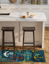 Seaside Haven Rugs Collection Area Rug -  Lighthouse Runner Navy Blue  lifestyle 40