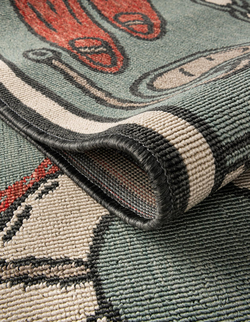 Seaside Haven Rugs Collection Area Rug -  Anchorage Rectangle Blue  lifestyle 13