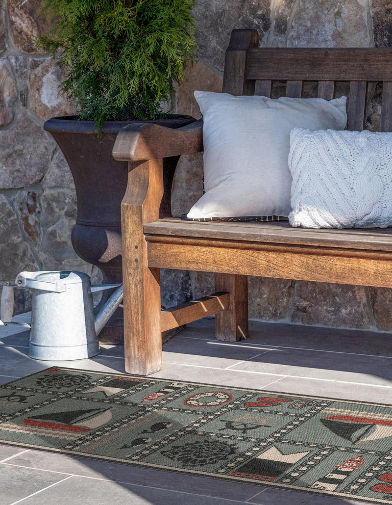 Seaside Haven Rugs Collection Area Rug -  Anchorage Runner Blue  lifestyle 43
