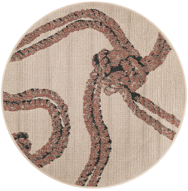 Seaside Haven Rugs Collection Area Rug -  Dunes Round Beige  lifestyle 23