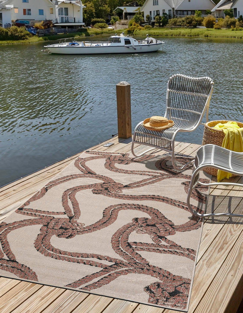 Seaside Haven Rugs Collection Area Rug -  Dunes Rectangle Beige  lifestyle 2