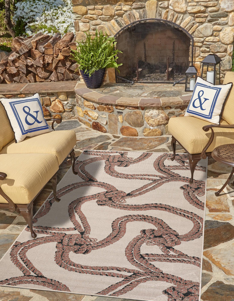 Seaside Haven Rugs Collection Area Rug -  Dunes Rectangle Beige  lifestyle 4