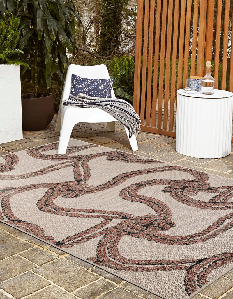 Seaside Haven Rugs Collection Area Rug -  Dunes Rectangle Beige  lifestyle 6