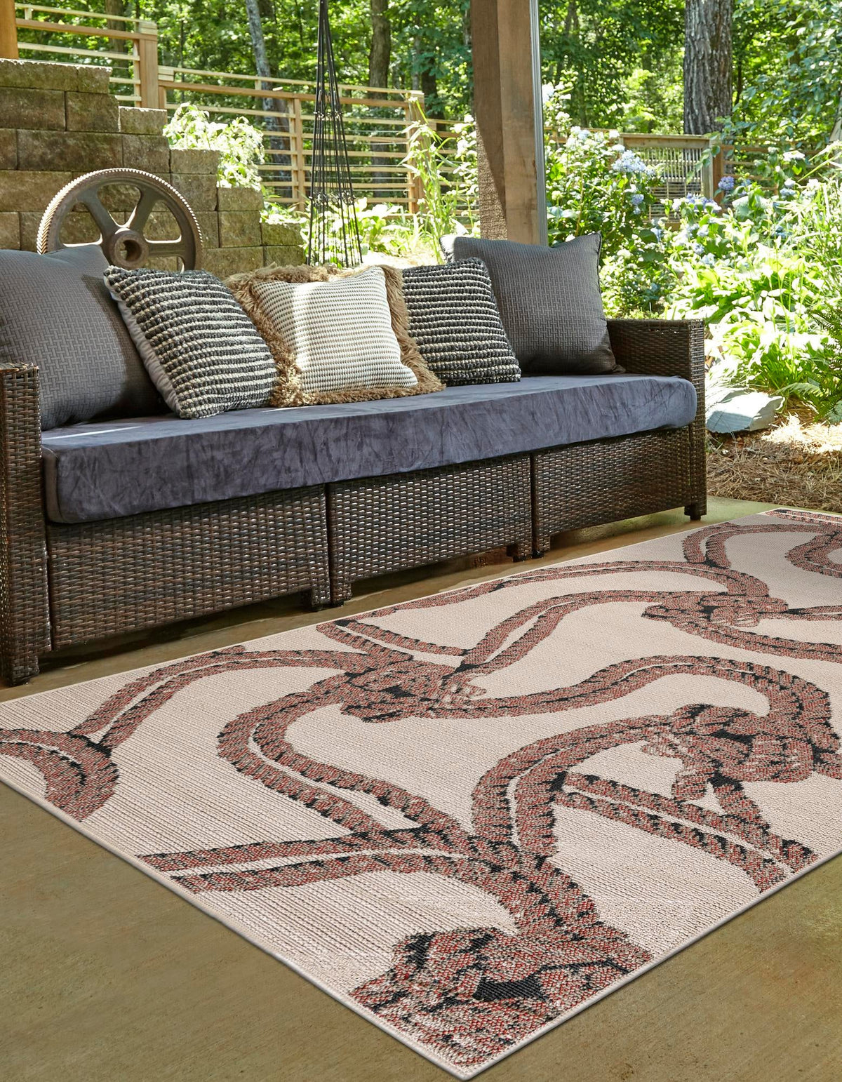 Seaside Haven Rugs Collection Area Rug -  Dunes Rectangle Beige  lifestyle 10