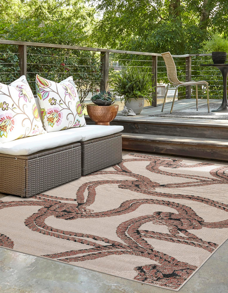 Seaside Haven Rugs Collection Area Rug -  Dunes Rectangle Beige  lifestyle 11