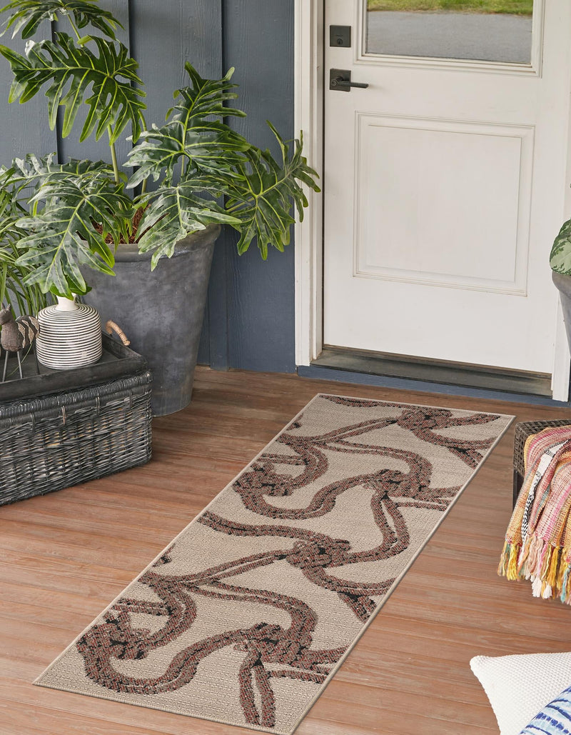 Seaside Haven Rugs Collection Area Rug -  Dunes Runner Beige  lifestyle 37