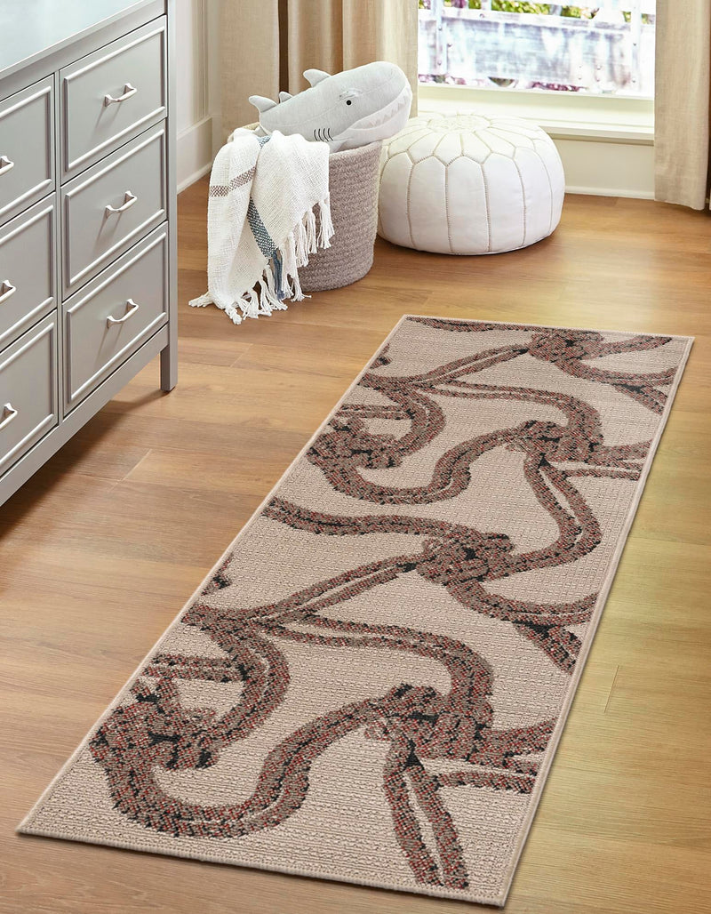 Seaside Haven Rugs Collection Area Rug -  Dunes Runner Beige  lifestyle 46