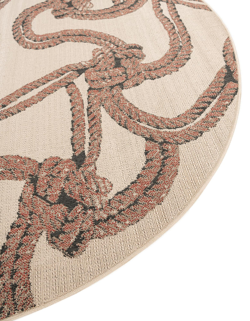 Seaside Haven Rugs Collection Area Rug -  Dunes Round Beige  lifestyle 62