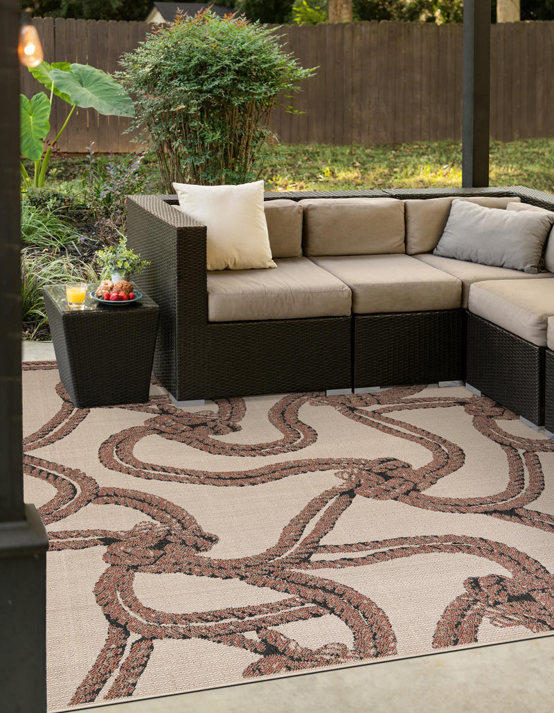 Seaside Haven Rugs Collection Area Rug -  Dunes Square Beige  lifestyle 54