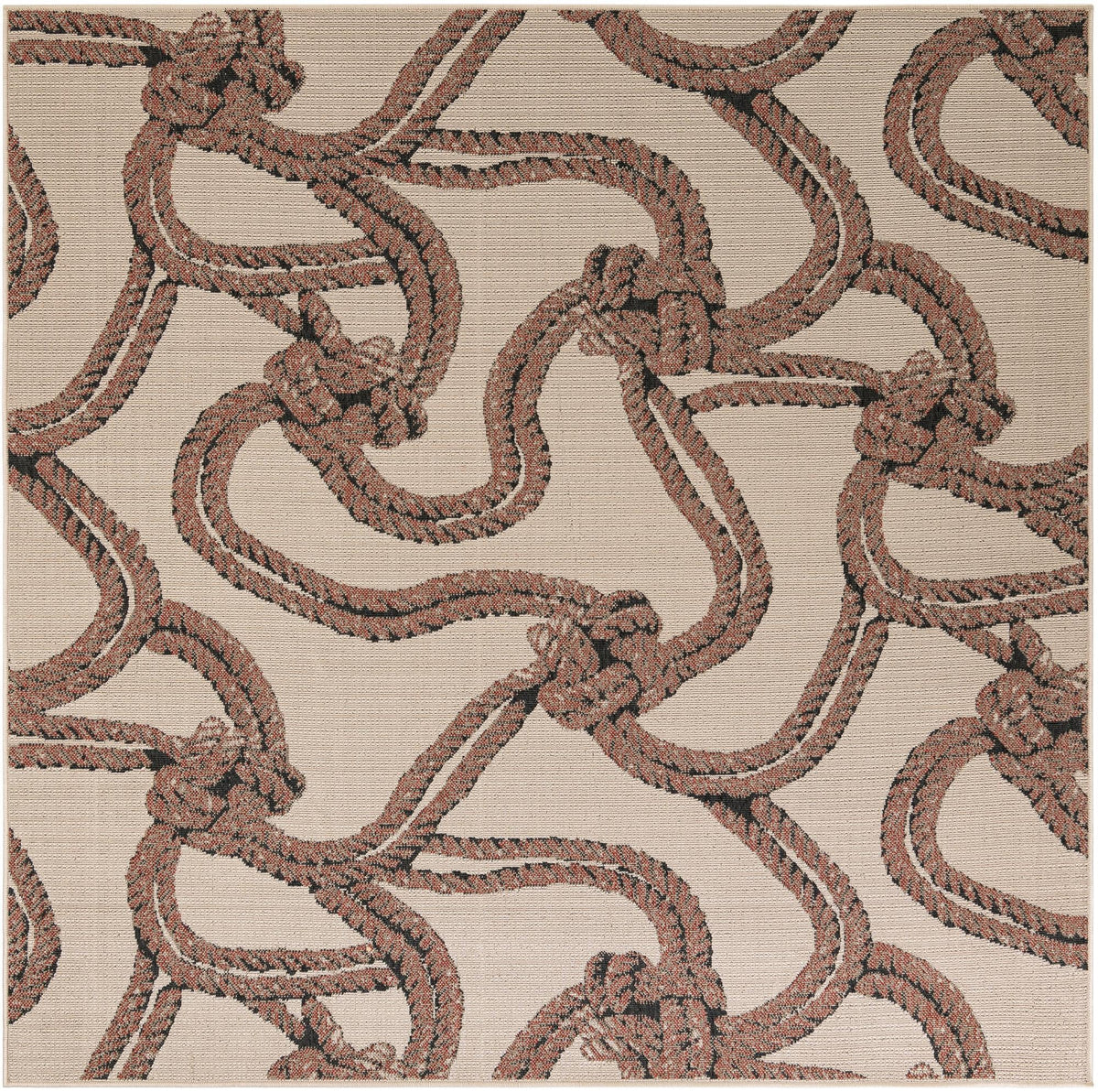 Seaside Haven Rugs Collection Area Rug -  Dunes Square Beige  lifestyle 24
