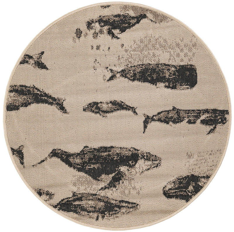 Seaside Haven Rugs Collection Area Rug -  Seabreeze Round Beige  lifestyle 23