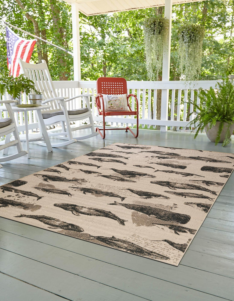 Seaside Haven Rugs Collection Area Rug -  Seabreeze Rectangle Beige  lifestyle 8