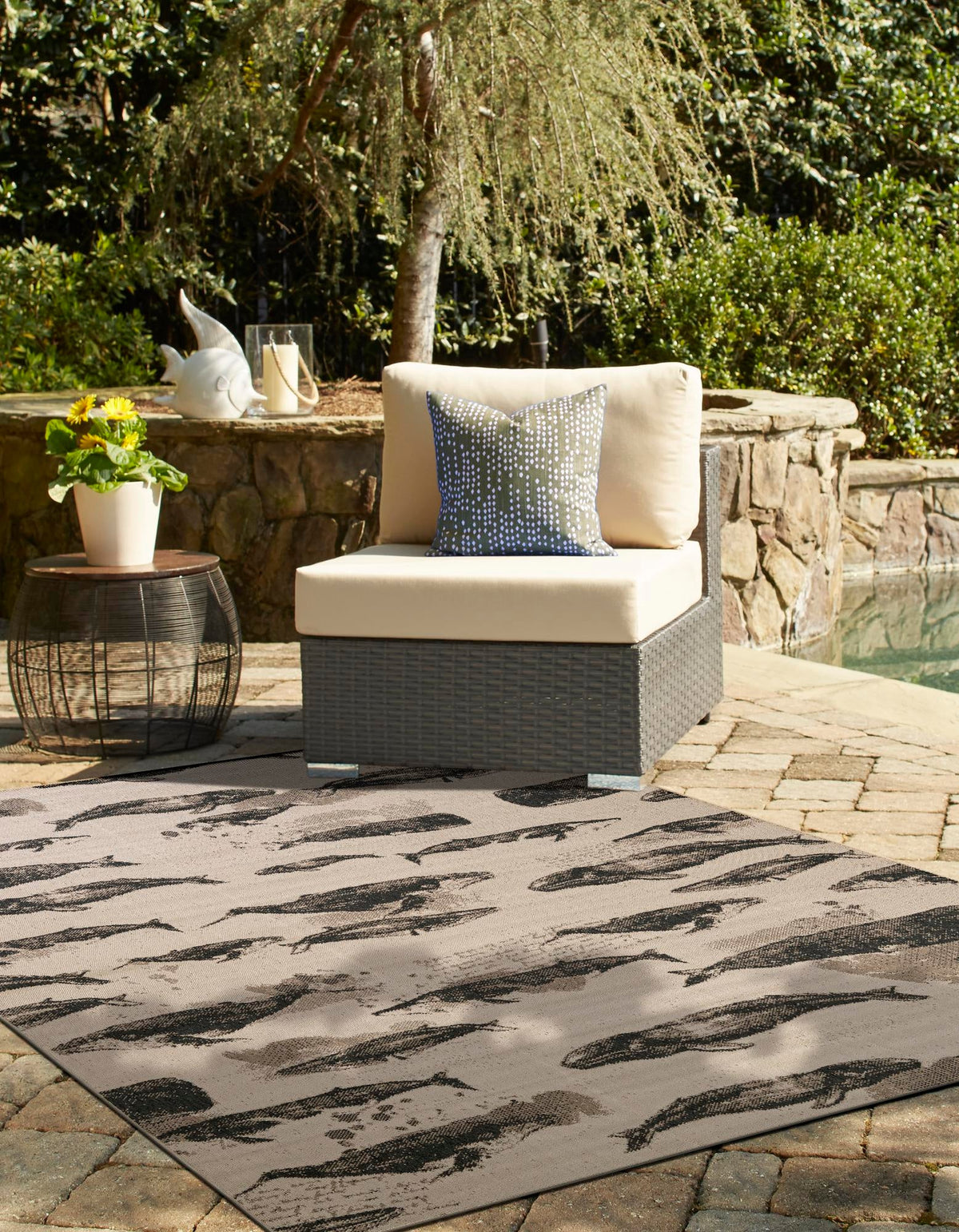 Seaside Haven Rugs Collection Area Rug -  Seabreeze Rectangle Beige  lifestyle 10