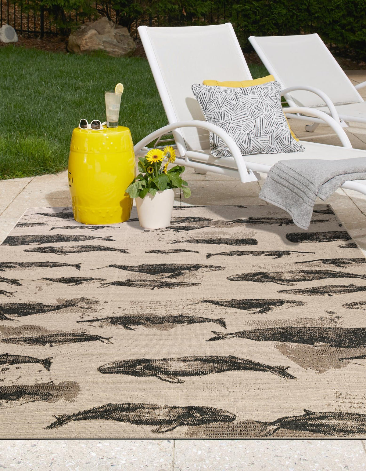 Seaside Haven Rugs Collection Area Rug -  Seabreeze Rectangle Beige  lifestyle 11