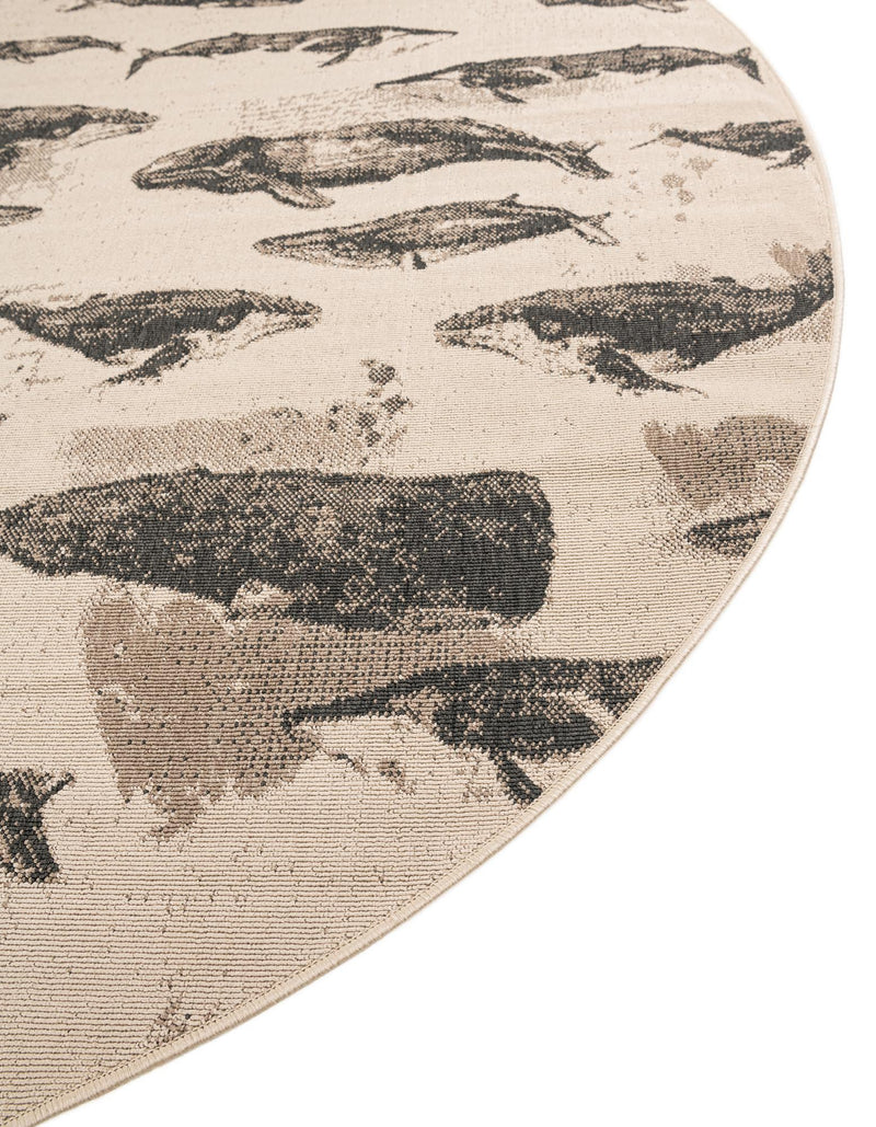 Seaside Haven Rugs Collection Area Rug -  Seabreeze Round Beige  lifestyle 62