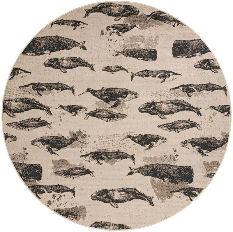 Seaside Haven Rugs Collection Area Rug -  Seabreeze Round Beige  lifestyle 47