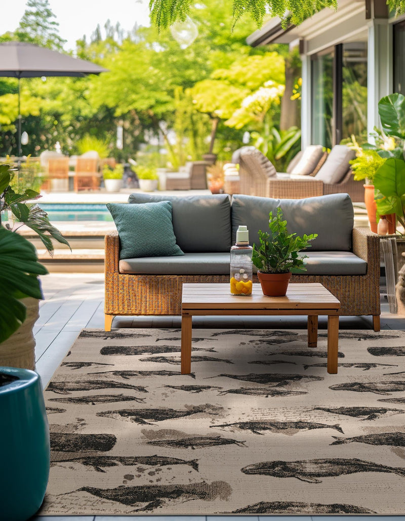 Seaside Haven Rugs Collection Area Rug -  Seabreeze Square Beige  lifestyle 30