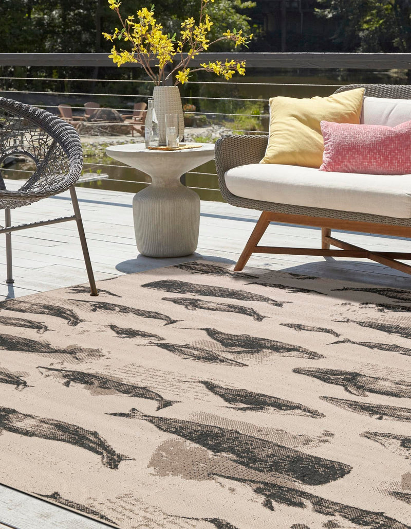 Seaside Haven Rugs Collection Area Rug -  Seabreeze Square Beige  lifestyle 36