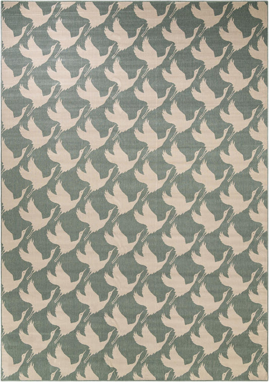 Seaside Haven Rugs Collection Area Rug -  Pelican Rectangle Stone Blue Main