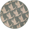 Seaside Haven Rugs Collection Area Rug -  Pelican Round Stone Blue  lifestyle 23