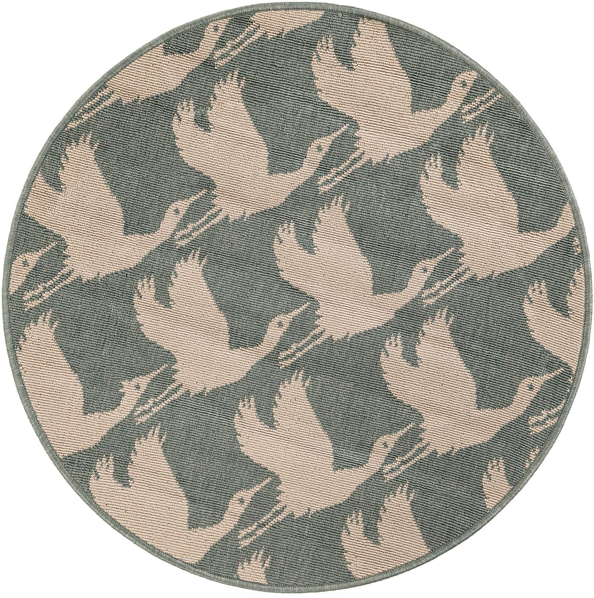 Seaside Haven Rugs Collection Area Rug -  Pelican Round Stone Blue  lifestyle 23
