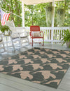 Seaside Haven Rugs Collection Area Rug -  Pelican Rectangle Stone Blue  lifestyle 6